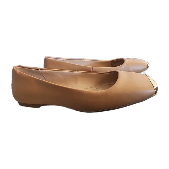 Alfani Shoes - Alfani Step N Flex Neptoon Square Toe Flats Tan Women's 5.5